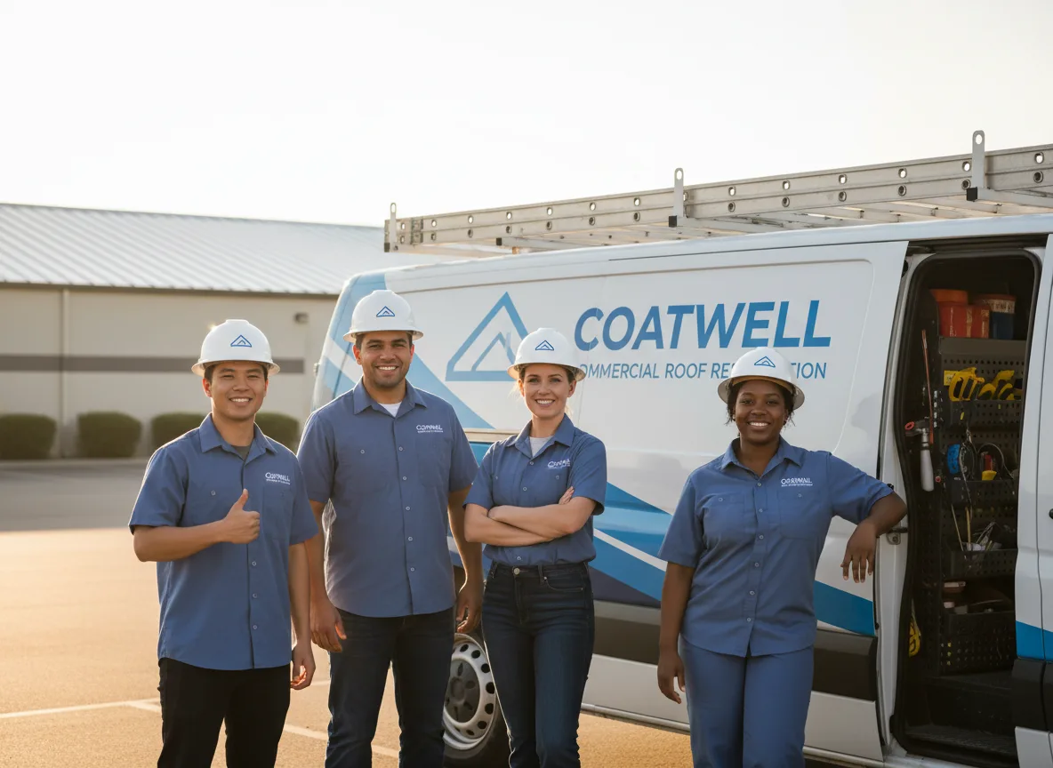 Commercial roof coating company in Eldred, IL